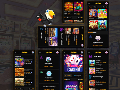 Casino Mobile App | Gambling | iGaming | Betting app betting casino design figma gambling igamning mobile mobile app ui ux