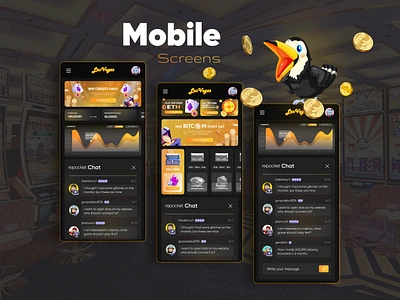 Gambling Mobile App | Casino | Batting app betiing casino design figma gambling igaming mobile app porek slots ui ux