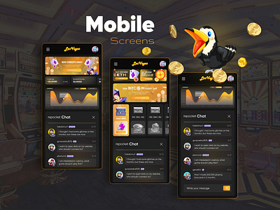 Gambling Mobile App | Casino | Batting app betiing casino design figma gambling igaming mobile app porek slots ui ux