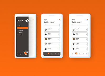 Navigation 🧭 app artgalleryapp design mobileapp mobileappdesign ui uidesign ux uxui