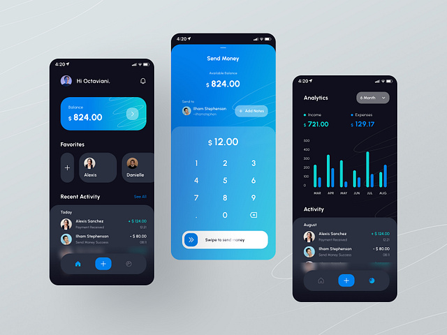 Wallet App 01 by Adarsh Goldar for Fireart Studio on Dribbble