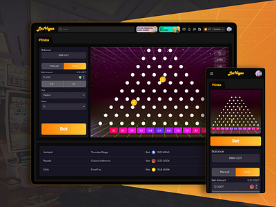 Plinko | Gambling | iGaming | Games | Casino app betting casino design figma gambling graphic design igaming plinko ui ux