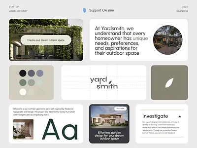 Visual Identity for Yard Smith brand identity branding colors construction creative interface design logo mobile modern typography ui ui design ui ux ui ux design user experience user interface ux visual identity web website