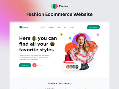 Fashion Ecommerce Website fashion ecommerce design fashion ecommerce website landing page design website design