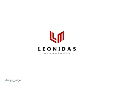 Red Minimalist LM Logo branding design flat graphic design illustration initial leonidas lm logo logos minimal minimalist modern monogram shield simple typography ui
