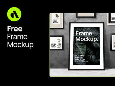 2 Poster Frame Mockups Laid on the Wall (FREE) - Resource Boy