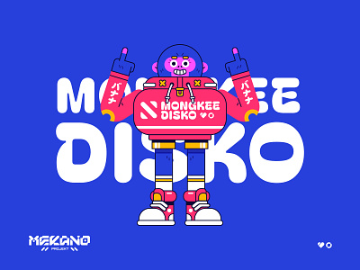 Mongkee Disko Character Design branding cartoon character design design graphic design illustration vector