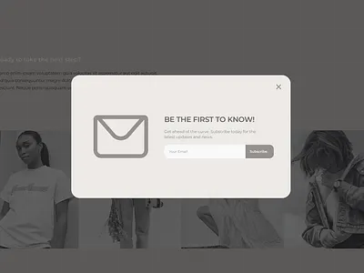 Email Subscription Popup customized design emailpopup figma graphic design popup subscriptionpopup ui