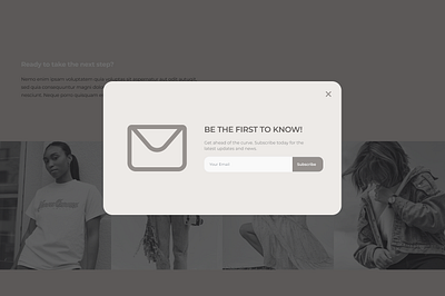Email Subscription Popup customized design emailpopup figma graphic design popup subscriptionpopup ui