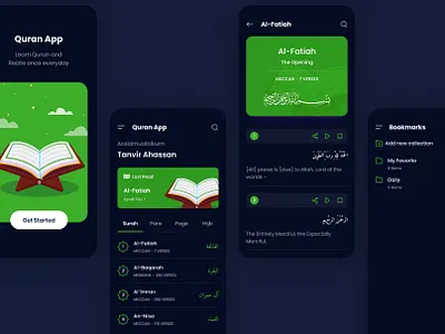 Muslim App application appui branding design graphic design illustration landing page logo mobile app muslim app ui ux