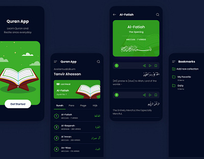 Muslim App application appui branding design graphic design illustration landing page logo mobile app muslim app ui ux
