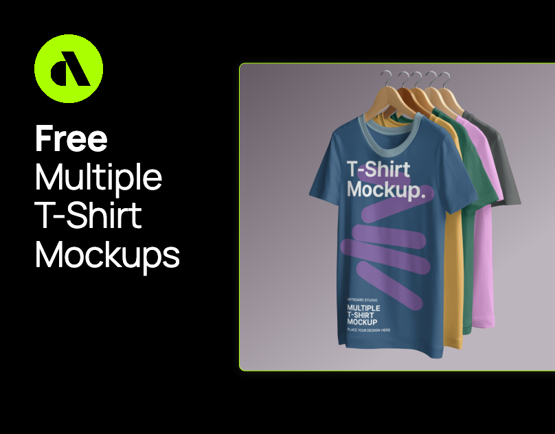 Free Multiple T-Shirt Mockups on Hangers apparel apparel mockup artboard studio branding design fashion fashion mockup free free mockup free t shirt mockup free tshirt mockup graphic design illustration mockup style t shirt t shirt design tshirt tshirt mockup