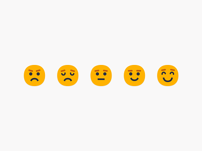 An exploration of emojis for feedback screen for Bolt app! 🚗🌟 emoji emoji face emoji styles emojis feedback graphic design rating