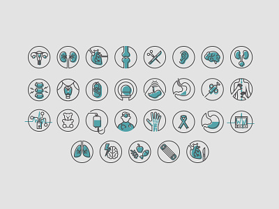 Yet another set of medical icons icon icon design icons icons design ikony illustrator medical icon ui ux web design