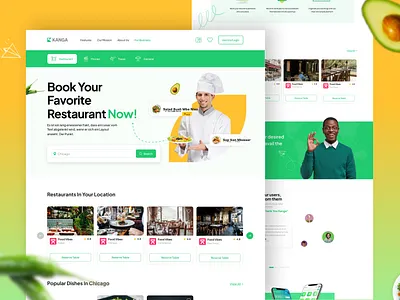 Restaurant Booking Website Design design food app design food delivery landing page food delivery web design food landing page food web design kitchen food landing page restaurant booking website restaurant food delivery restaurant landing page restaurant web design restaurant website design street food ui web design web ui design website design