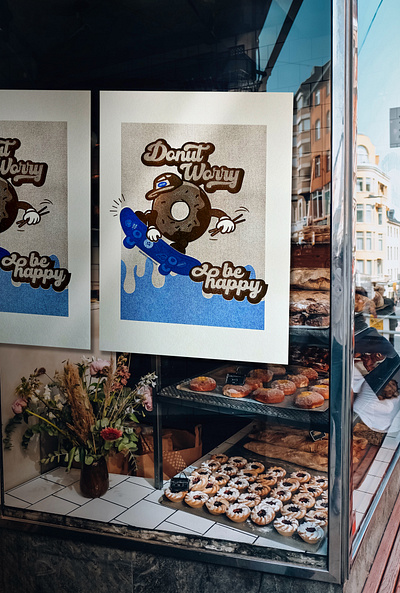 Sweet Donut _ Poster Design branddesign design drawing graphic design illustration poster typography
