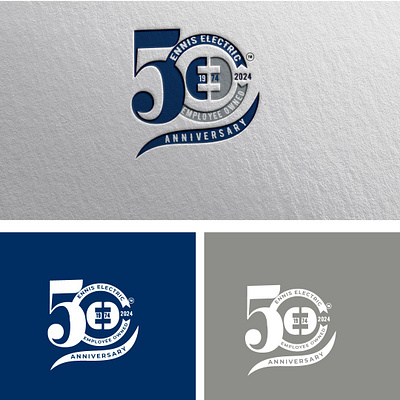 50 Anniversary Logo (unused) 50anniversary anniversary branding design graphic design illustration letter logo logo surprise typography vector