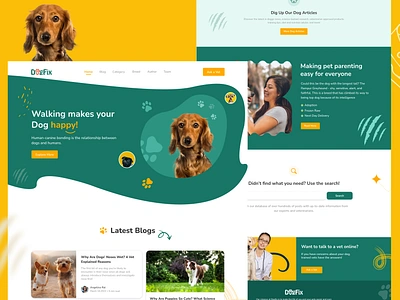 Pet Blogs Website Design blog landing page design blogging website design dog pet website dogs care website design landing page pet blog landing page design pet blogs website design pet care taker website design pet shop website design pets pets website design ui web design web ui design website design