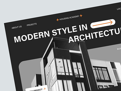 UI\UX Целевая страница архитектурного агентства app branding design graphic design typography ui ux фигма