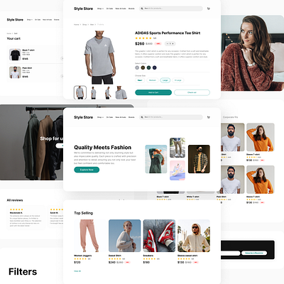 Style Store - ecommerce website design ui uiux ux