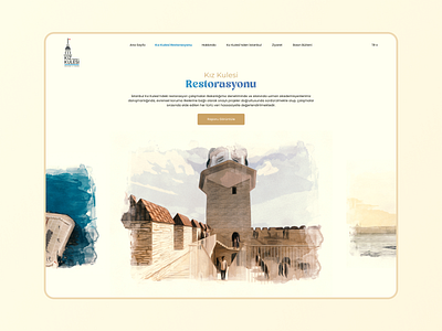 Maiden's Tower | UI architecture branding building construction design gallery homepage illustration page project shot ui ux web website