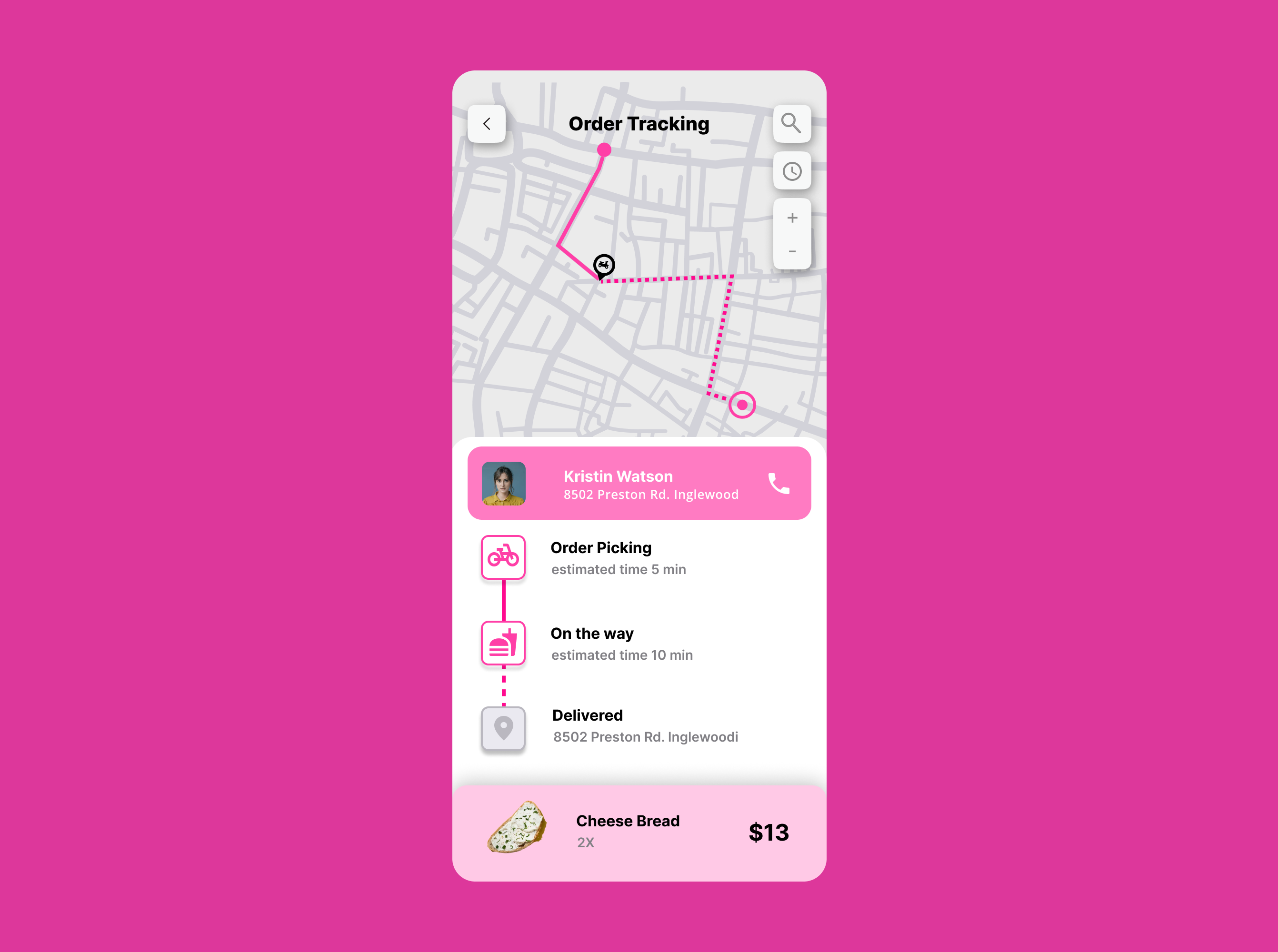 Location Tracker App UI