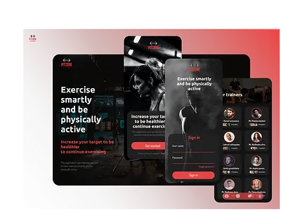 Fit Zone branding logo ui