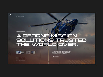 Aerospace site - style exploration aeroplane aerospace case study flight hero landing page plane tech ui ux website