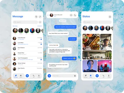 Ring 💬 - chat app branding logo ui