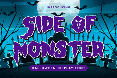 SIDE OF MONSTER 31 october banner branding cartoon comic decorative display flyer halloween hatf horror label logo merchandise music poster product scary side of monster spooky