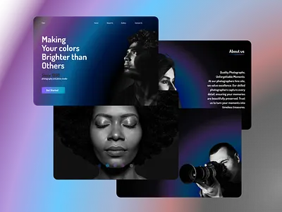 Click - The Photo Studio branding graphic design logo ui