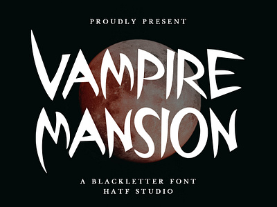 VAMPIRE MANSION 31 october band blackletter branding comic decorative display halloween hatf horror label logo magazine merchandise movie music poster scary spooky vampire mansion