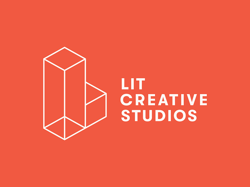 LIT Creative Studios — unused concept 3d blocks brand identity brand mark branding icon identity mark l letter lettermark lit logo modular monogram perspective drawing structural studio symbol
