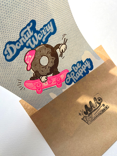 Sweet Donut Postcard branding drawing graphic design illustration logo postcard typography