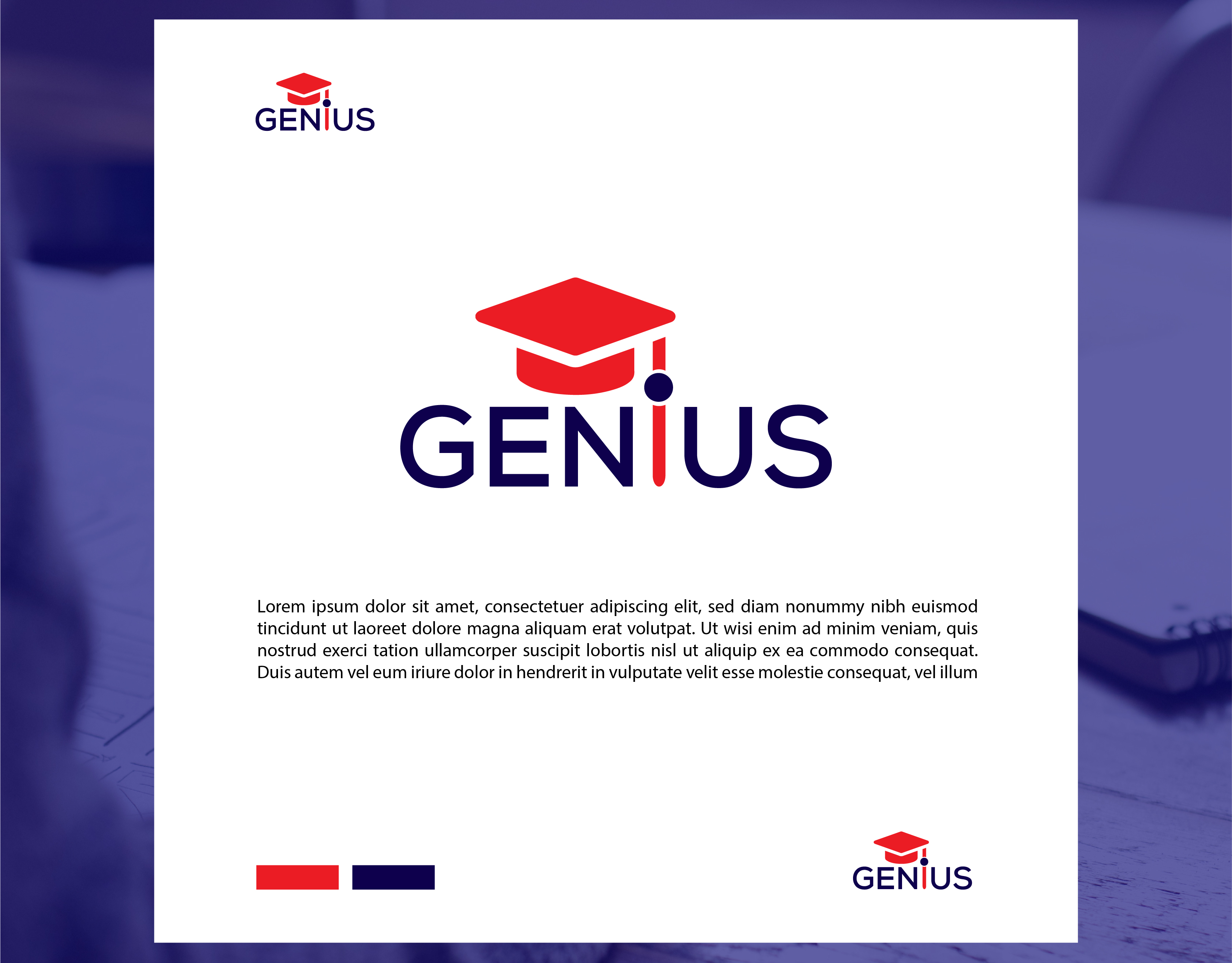 LOGO Design For Genius Design Innovative Typography for the Education  Industry | AI Logo Maker