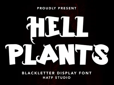 HELL PLANTS 31 0ctober banner blackletter book branding comic cover decorative display halloween hatf hell plants horror illustration label logo merchandise poster scary spooky
