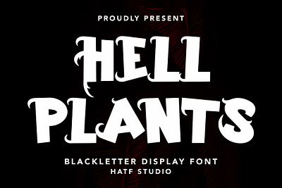 HELL PLANTS 31 0ctober banner blackletter book branding comic cover decorative display halloween hatf hell plants horror illustration label logo merchandise poster scary spooky