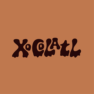 Xocolatl Chocolate logo commission brand chocolate graphic design logo pastel