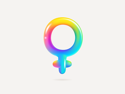 Female rainbow logo colorful design female icon illustration lgbt logo mark multicolor rainbow sex