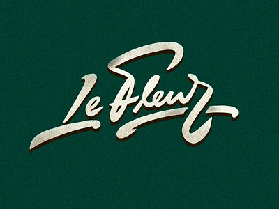 LeFleur brushlettering calligraphy custom design fashion flow fun hip hop lefleur lettering logo logomaker logotype luxury retro script signature type unique urban