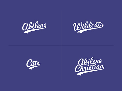 Abilene Christian University Sport Scripts handlettering handtype hashtaglettering lettering scripts sports vectormachine