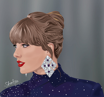 Taylor Swift - Digital Illustration adobe art graphic design illustration illustrator music musician vector