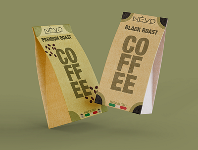 Coffee and Pasta Mockup brand branding coffee bag logo mockup packaging packing pasta pasta bag