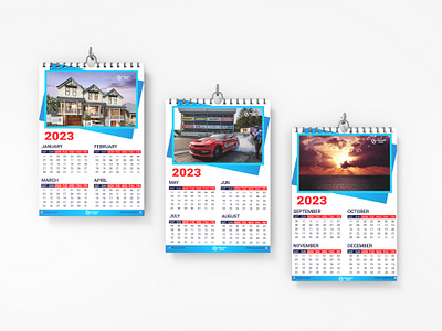 Wall calendar design 2023 banner branding calendar template creative day design desk calendar flyer graphic design happy new year illustration logo modern month office calendar professional psd vector wall calendar design year