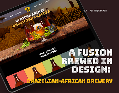 Sunset Brewery brewery design digital illustration photoshop ui ui design ux design website