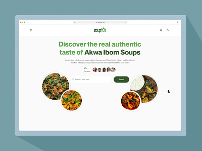 Soup Hut (Light Mode) branding design ecommerce graphic design hero section illustration landing page logo ui ux vector website