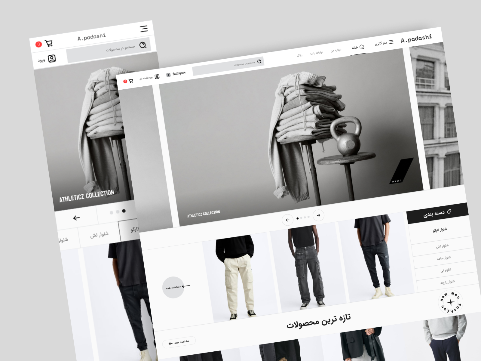 men fashion ui/ux design branding graphic design illustration menfashion minimal ui uidesign