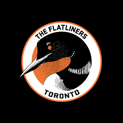 The Flatliners canada fatwreck gigposter illustration loon merchdesign posterdesign punkrock raptors theflatliners toronto