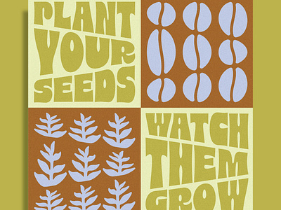 Plant your seeds, Watch them grow 🌱 branding graphic design logo