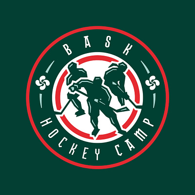 Bask Hockey Camp - Primary logo hockey sports branding sports logo team logo